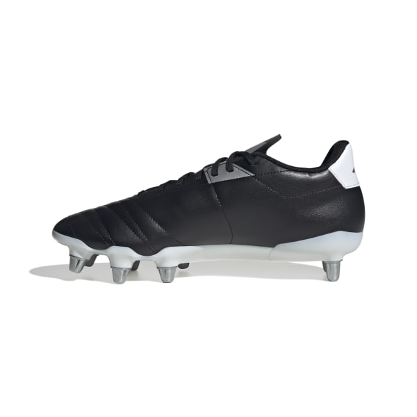Adidas Kakari Lightweight Soft Ground Rugby Boots for Dynamic Traxion - Core Black