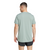 Adidas Run It Men's Performance Tee - Breathable Recycled Fabric, Silver Green