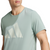 Adidas Run It Men's Performance Tee - Breathable Recycled Fabric, Silver Green