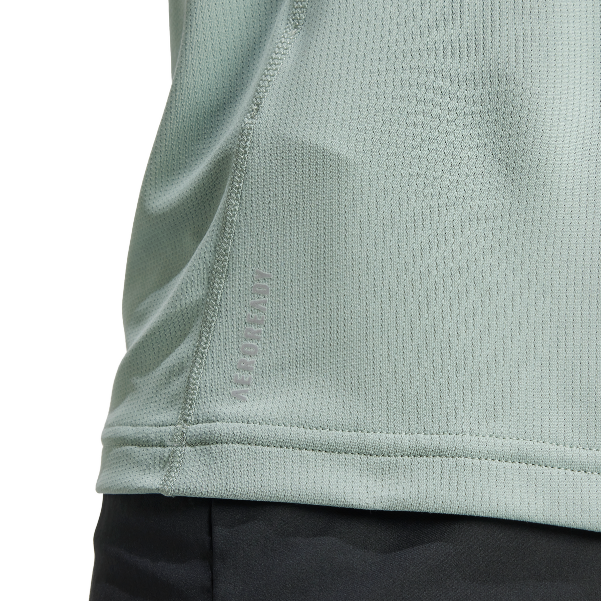 Adidas Run It Men&#39;s Performance Tee - Breathable Recycled Fabric, Silver Green