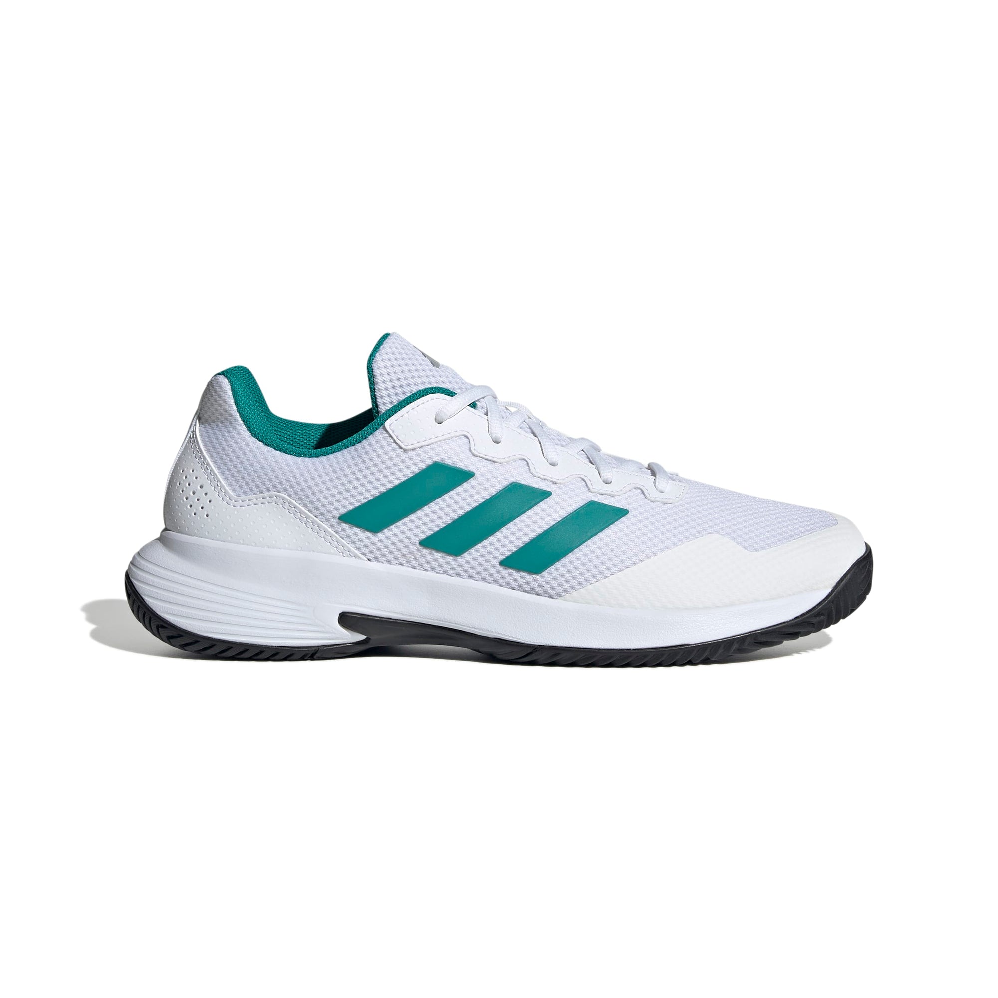 Adidas Gamecourt 2.0 Cloud White Tennis Shoes: Lightweight, Recycled, Hard Court Traction