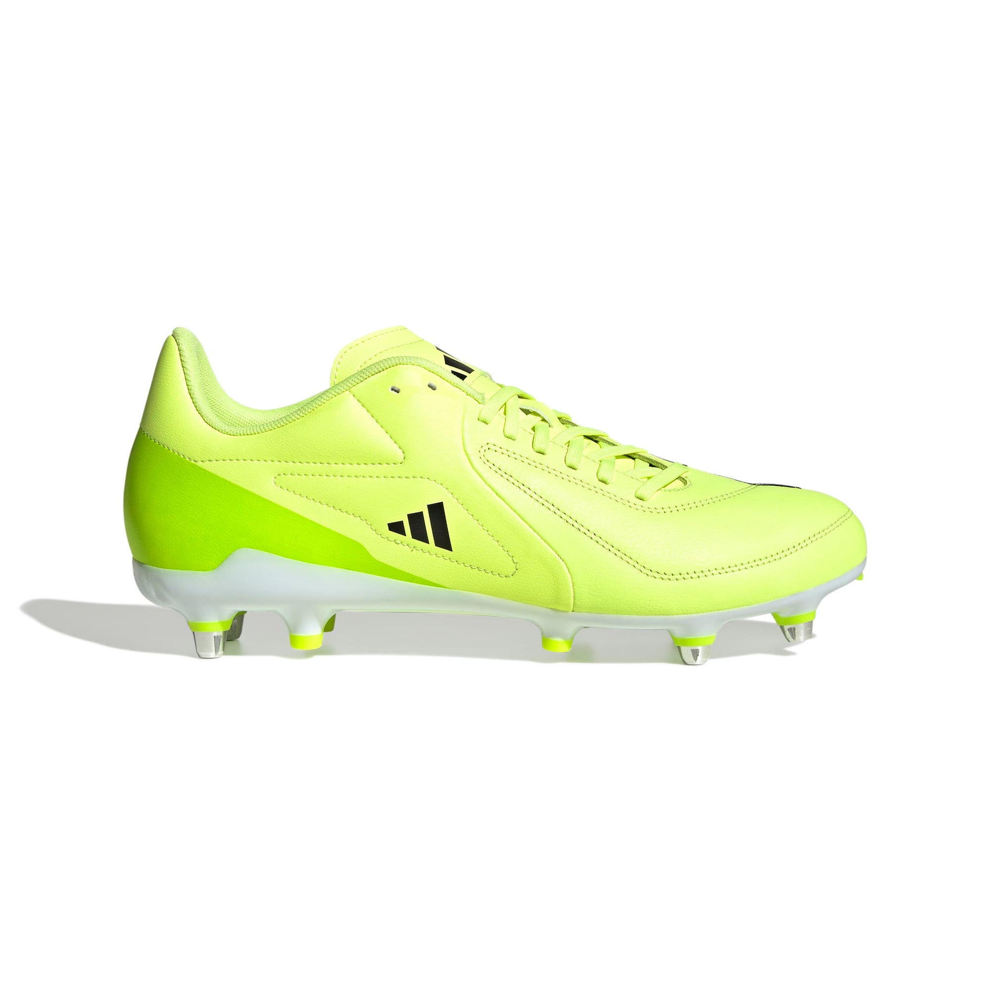 Adidas RS15 Elite Hi-Res Yellow Soft Ground Rugby Boots for Agility