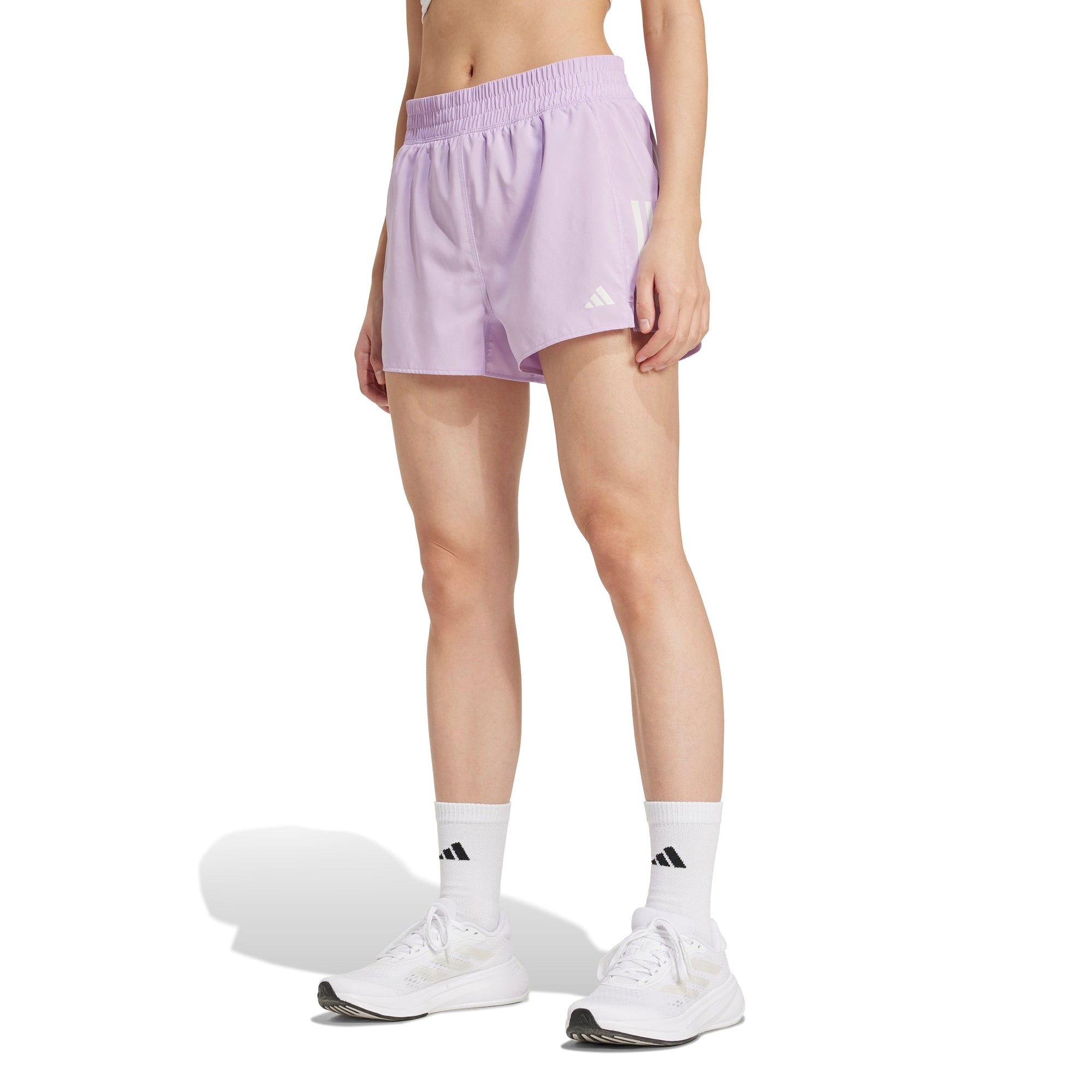 Adidas Women's Own the Run AEROREADY Shorts - Plum Performance Lightweight