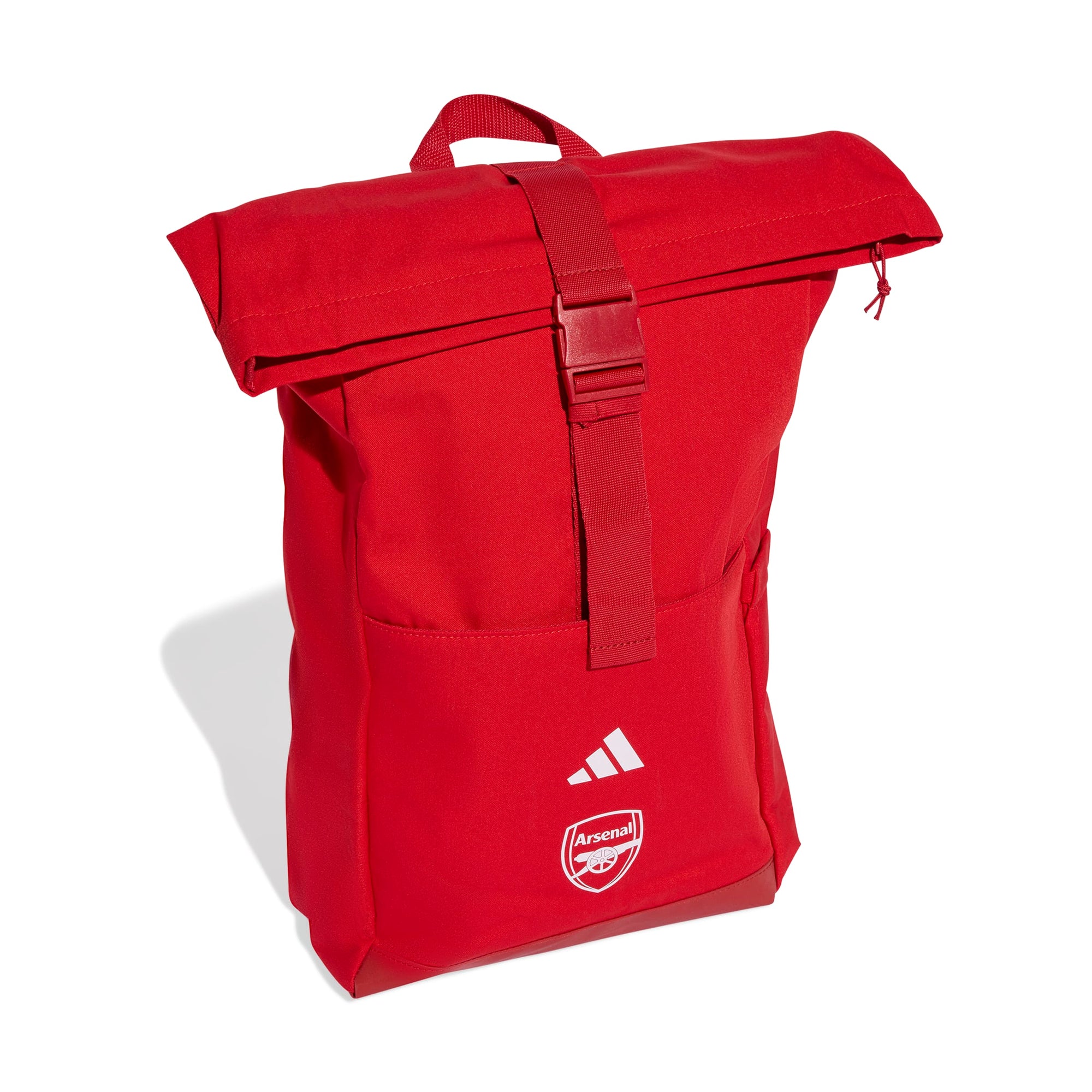 Adidas Arsenal Red Football Backpack - Durable Recycled Polyester, 26.94L Capacity