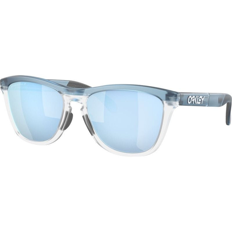 Oakley Frogskins Range Stonewash Prizm Deep Water Mirror Polarized Sunglasses