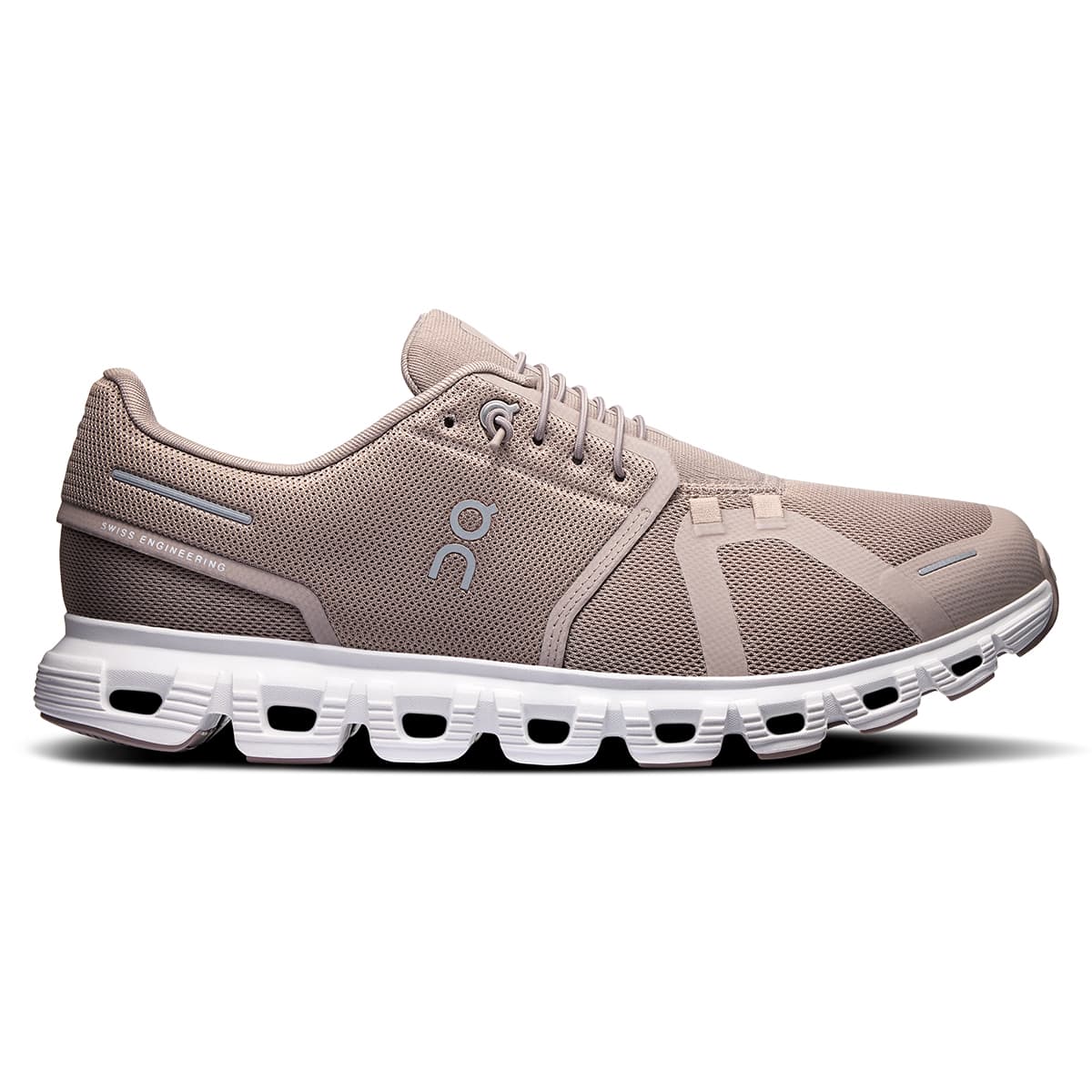 On Cloud 6 Running Shoes Fog White Men's Cushioned Durable Performance Footwear