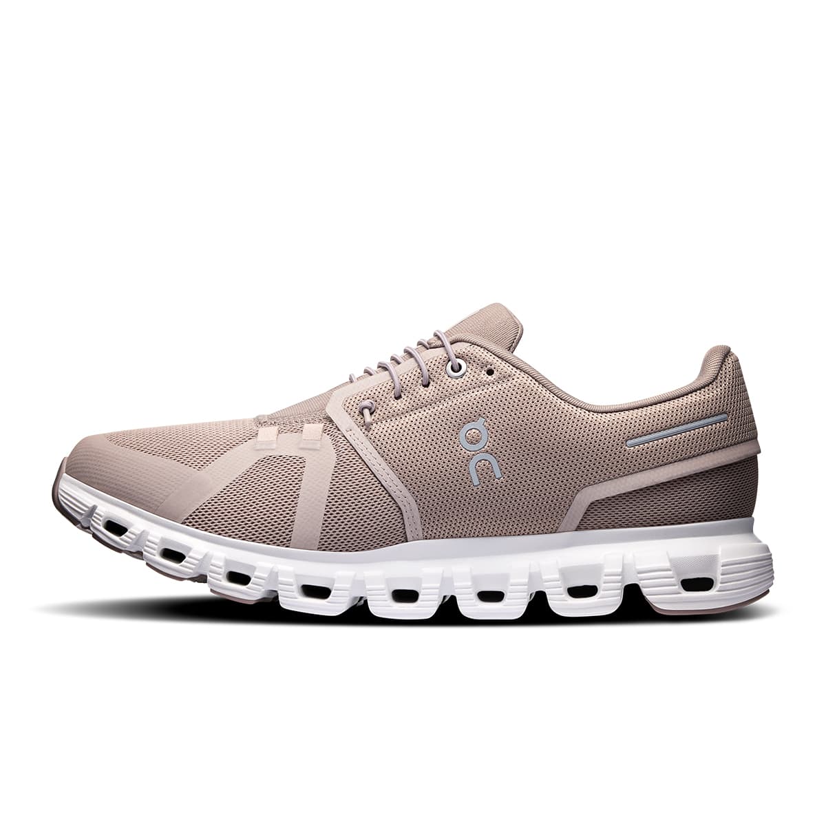 On Cloud 6 Running Shoes Fog White Men's Cushioned Durable Performance Footwear