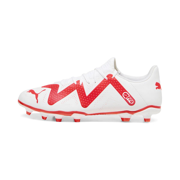 Puma Future Play FG/AG White Soccer Cleats: Agile Performance, Superior Control