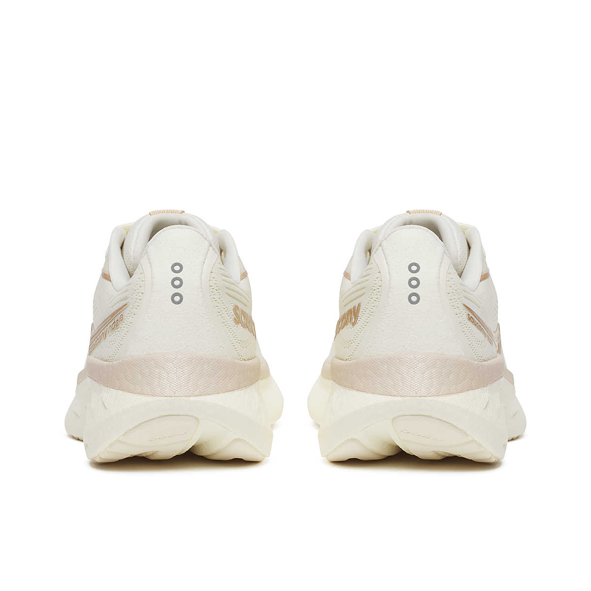 Saucony Ride 18 Vanilla Wide Women&#39;s Daily Runner: Cushioned, Responsive, Eco-Friendly