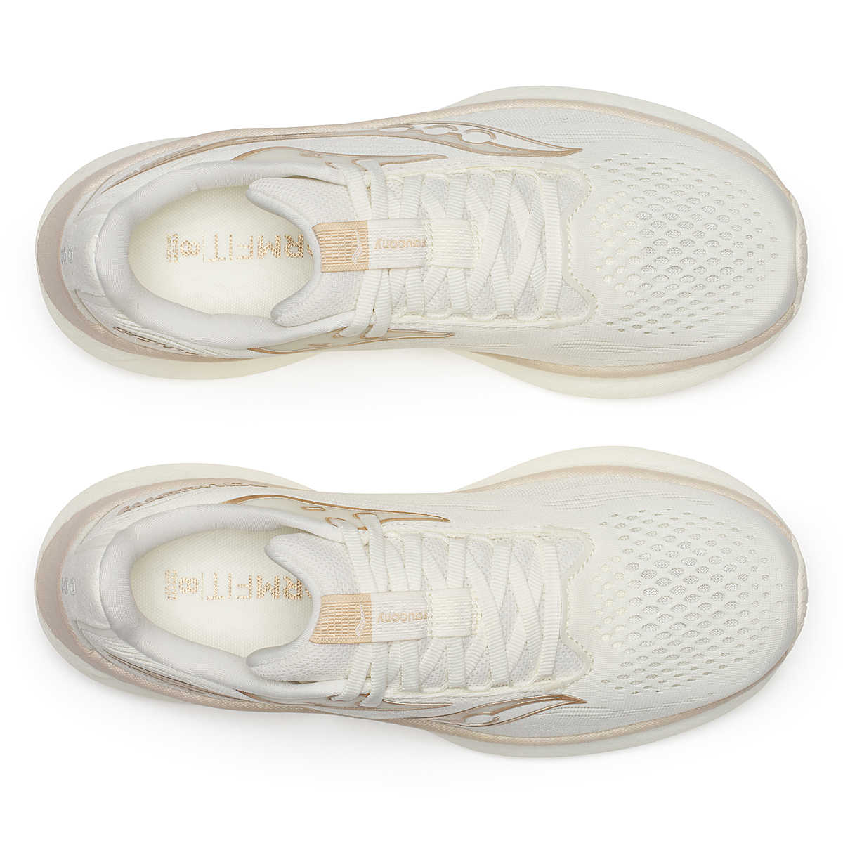 Saucony Ride 18 Vanilla Wide Women&#39;s Daily Runner: Cushioned, Responsive, Eco-Friendly