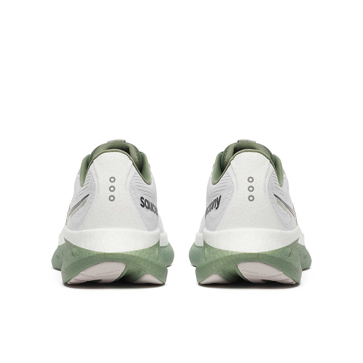 Saucony Ride 18 White Olivine Men&#39;s Neutral Cushioning Running Shoes