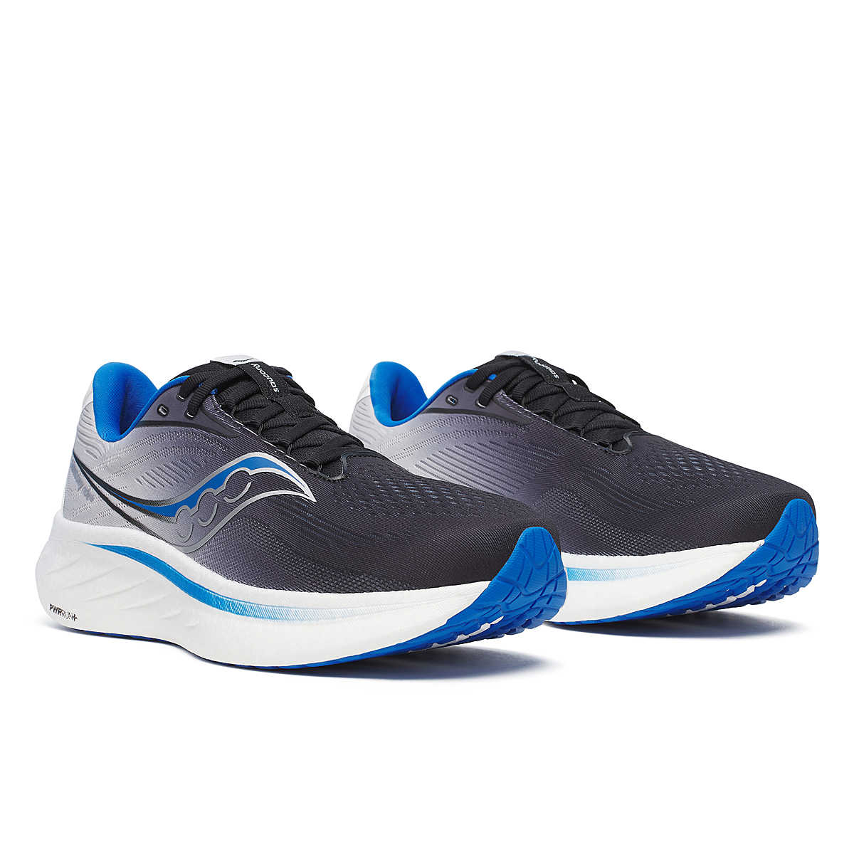 Saucony Ride 18 Black Skydiver Men&#39;s Neutral Cushioned Running Shoes