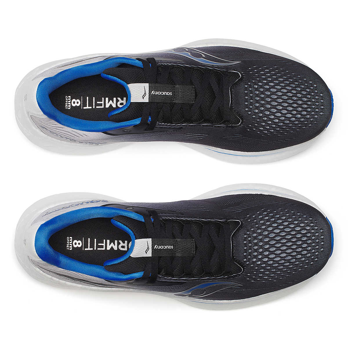 Saucony Ride 18 Black Skydiver Men&#39;s Neutral Cushioned Running Shoes