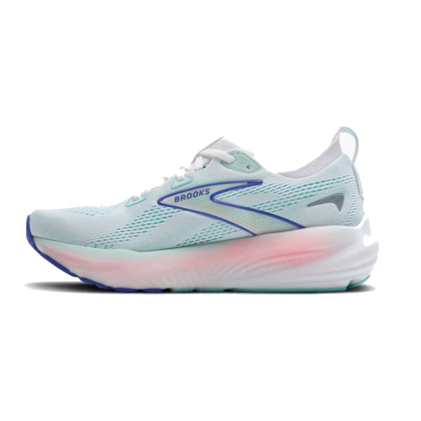 Brooks Glycerin 22 Women&#39;s Plush Cushioned Road Running Shoes White Blue