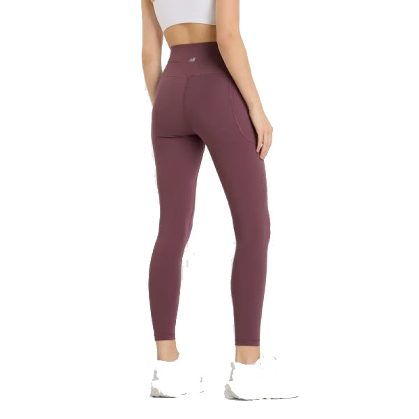 New Balance Harmony High-Rise Pocket Leggings: 25-inch Inseam, Faded Plum