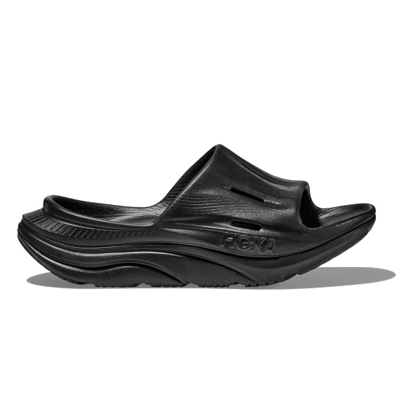 Hoka Ora Recovery Slide 3 Black: Ultimate Post-Run Comfort & Breathable Eco-Friendly