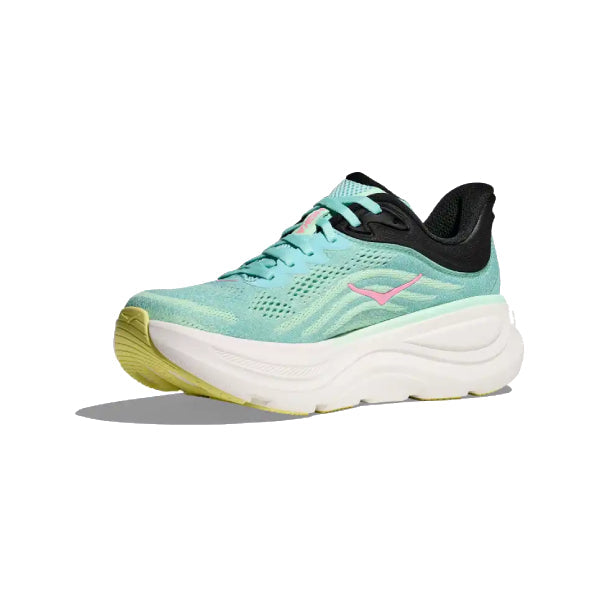 Hoka Bondi 9 Women&#39;s Ultra-Cushioned Road Running Shoes Blue Spark Mint