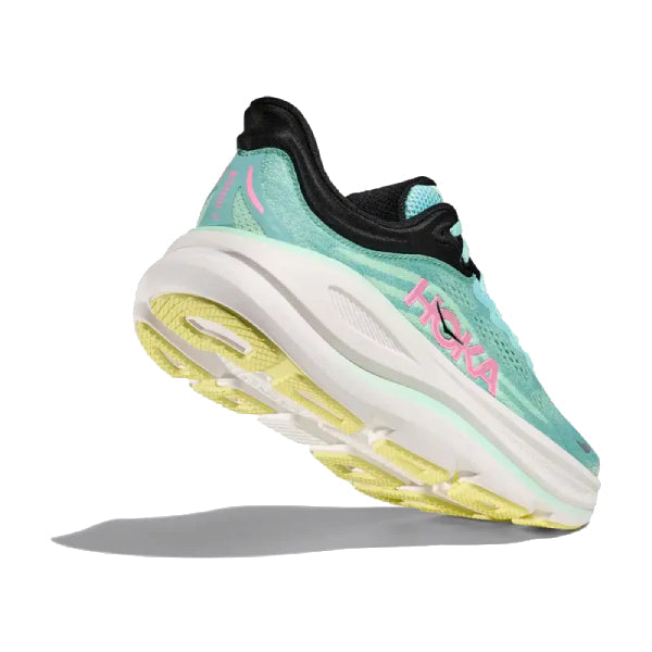Hoka Bondi 9 Women&#39;s Ultra-Cushioned Road Running Shoes Blue Spark Mint