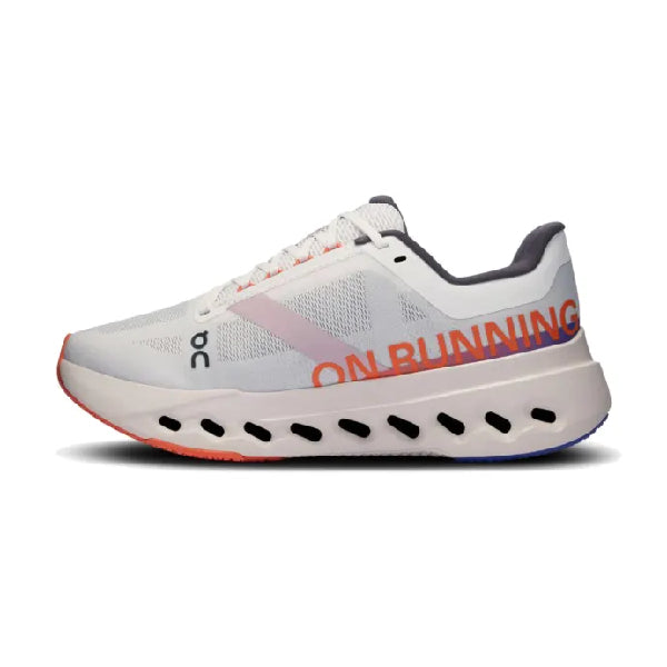 On Cloudsurfer Women&#39;s Running Shoes White Flame - CloudTec Phase Cushioning