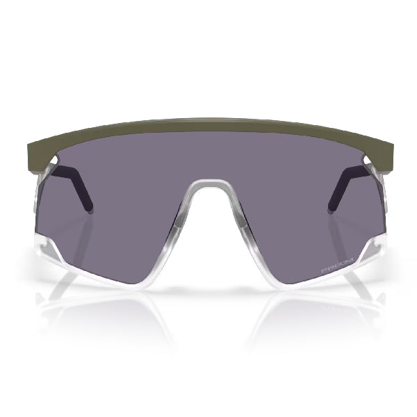 Oakley BXTR Metal Matte Moss Prizm Grey Shield Sunglasses: Lightweight BiO-Matter Comfort