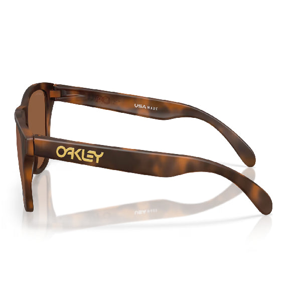 Oakley Frogskins S Matte Tortoise Prizm Tungsten Lightweight UV Protection Sunglasses