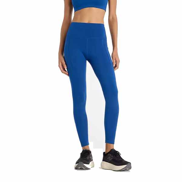 New Balance Women's Sleek High-Rise 25-inch Pocket Leggings Galaxy Blue