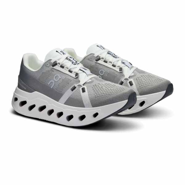 On Cloudeclipse Alloy White Women&#39;s Running Shoes: Ultimate Max Cushion Comfort