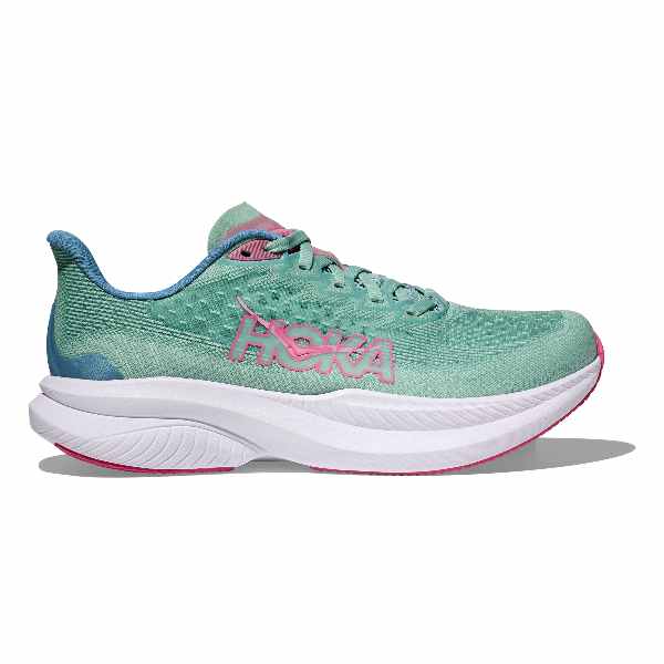 Hoka Mach 6 Jadeite Alpine Blue Lightweight Responsive Road Running Shoe