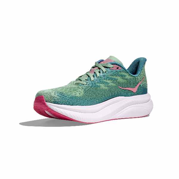 Hoka Mach 6 Jadeite Alpine Blue Lightweight Responsive Road Running Shoe