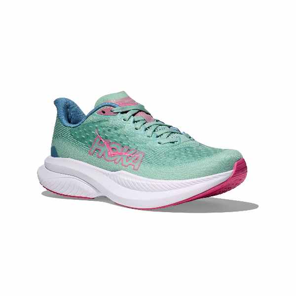 Hoka Mach 6 Jadeite Alpine Blue Lightweight Responsive Road Running Shoe
