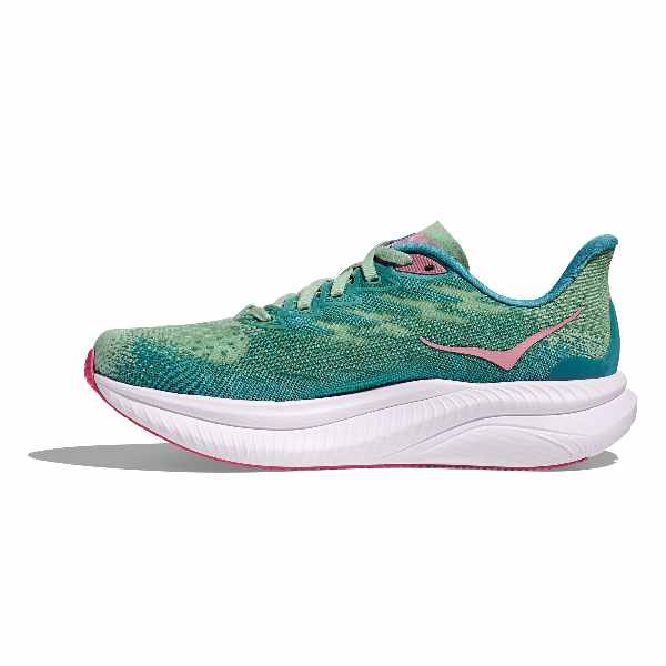 Hoka Mach 6 Jadeite Alpine Blue Lightweight Responsive Road Running Shoe