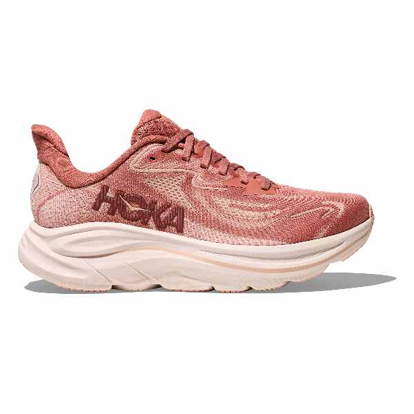Hoka Clifton 10 Women&#39;s Plush Cushioned Running Shoes Blush Rose Latte
