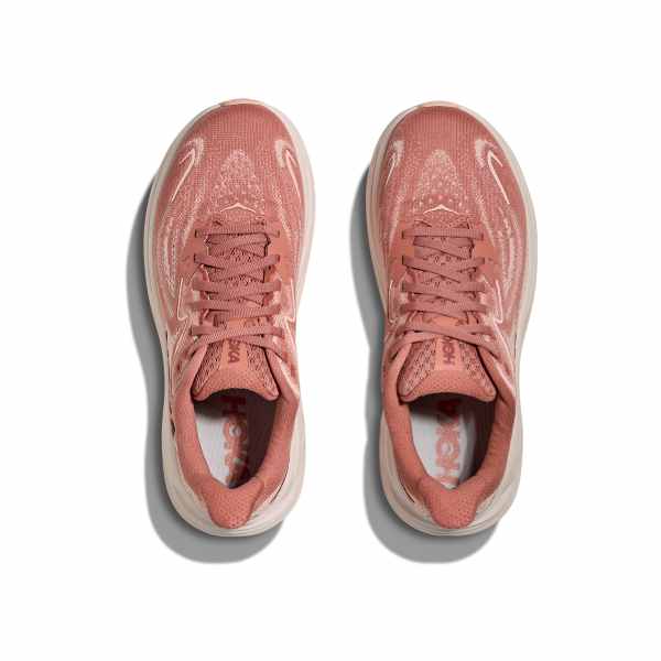Hoka Clifton 10 Women&#39;s Plush Cushioned Running Shoes Blush Rose Latte