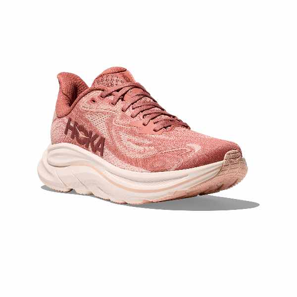 Hoka Clifton 10 Women&#39;s Plush Cushioned Running Shoes Blush Rose Latte