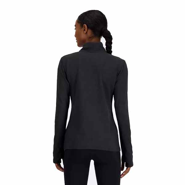 New Balance Women's Space Dye 1/4 Zip Pullover: Performance Moisture-Wicking Top