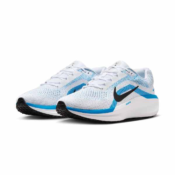 Nike Winflo 11 White Blue Hero Men&#39;s Cushioned Responsive Running Shoes