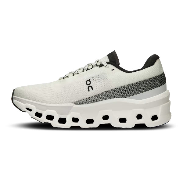 On Cloudmonster 2 White Frost Women's Running Shoes: Max Cushioning & Energy