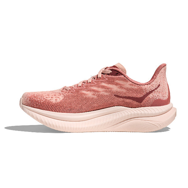 Hoka Mach 6 Women's Ultra-Light Responsive Road Running Shoe Latte Blush