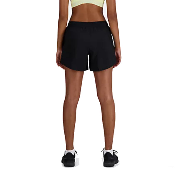 New Balance Women's 5-Inch Black Sport Shorts - Moisture-Wicking Comfort