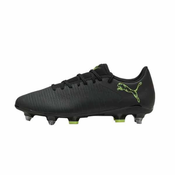 Puma Future 8 Play MxSG Black-Fizzy Light-Green Men's Soccer Cleats Soft Ground Power