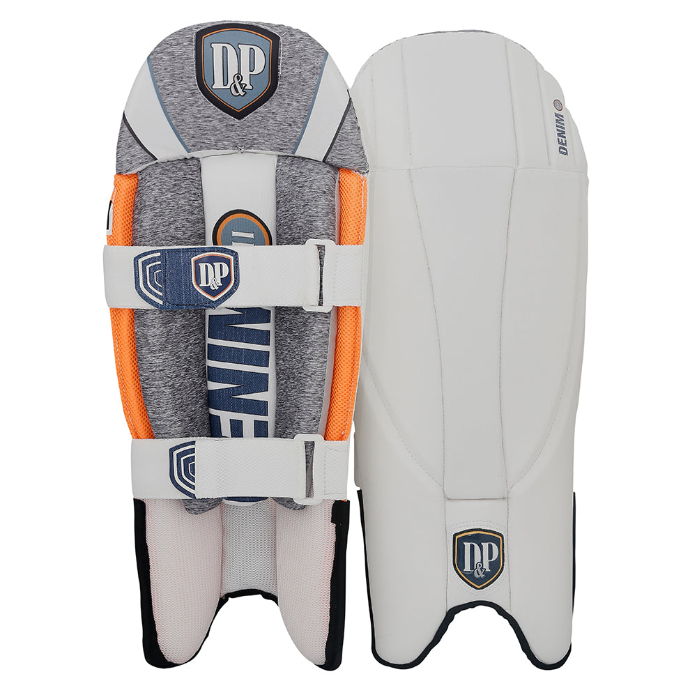 D&P Denim II Cricket Wicket Keeping Pads: Elite Lightweight Protection, Supreme Comfort