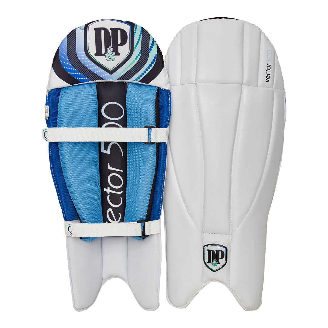 D&P Vector 500 Durable Cricket Wicket Keeping Pads for Social Play