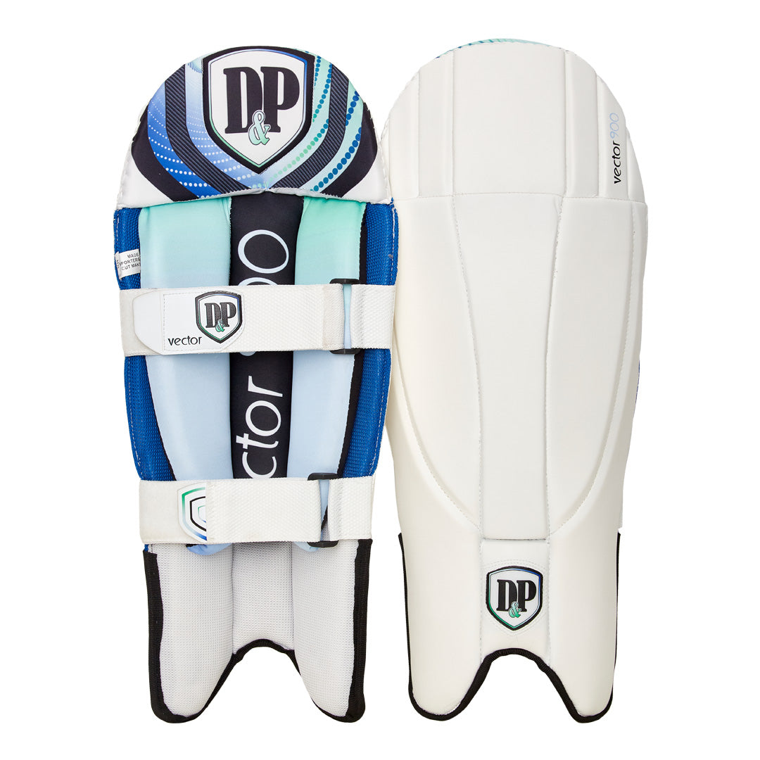 D&P Vector 900 Ultra-Light Cricket Wicket Keeping Pads for Serious Players