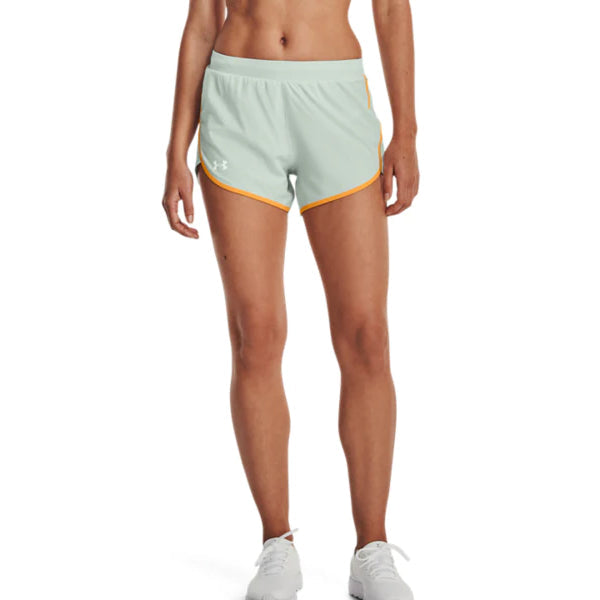Under Armour Women's Fly-By Elite 3" Green Running Shorts with Pockets