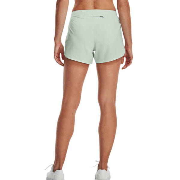 Under Armour Women's Fly-By Elite 3" Green Running Shorts with Pockets