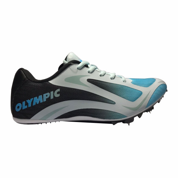 Olympic Vapor Race Sprint White/Blue Athletics Spikes Lightweight Track Shoes