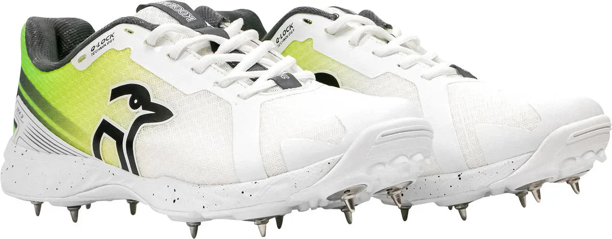 Kookaburra Pro 2.0 Lime Cricket Spikes: Ultimate Grip, Comfort, and Agile Performance
