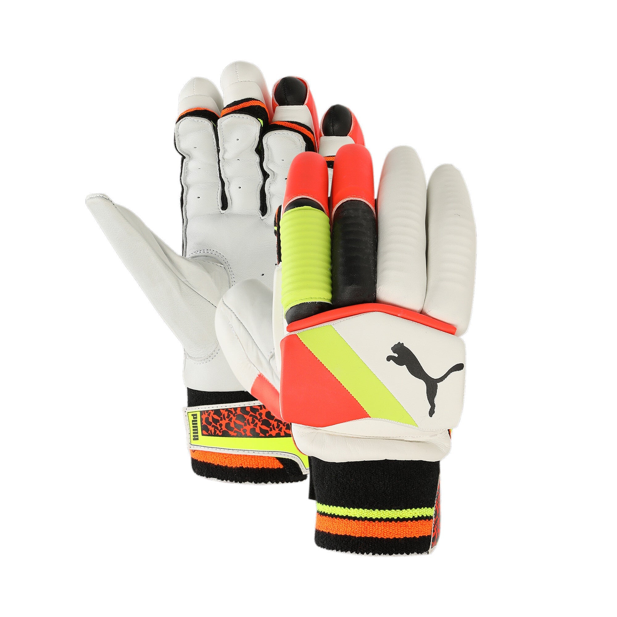 PUMA Future 1.2 Left Hand Batting Glove: Fast Yellow, High-Performance Cricket Protection