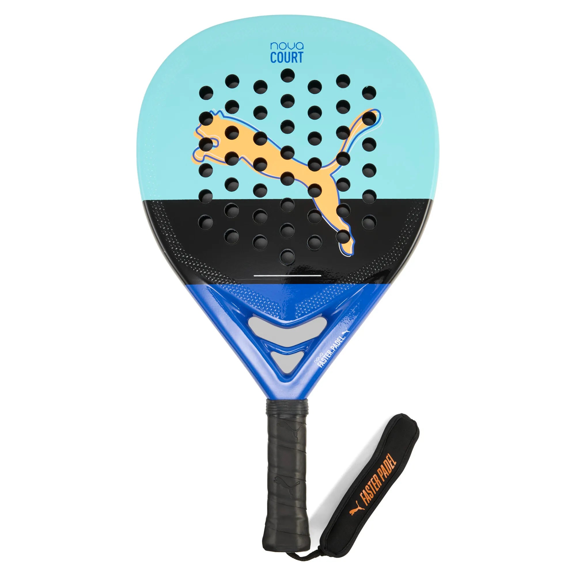 Puma Nova Padel Court Racket: Teardrop Shape, Durable Construction for Enhanced Control