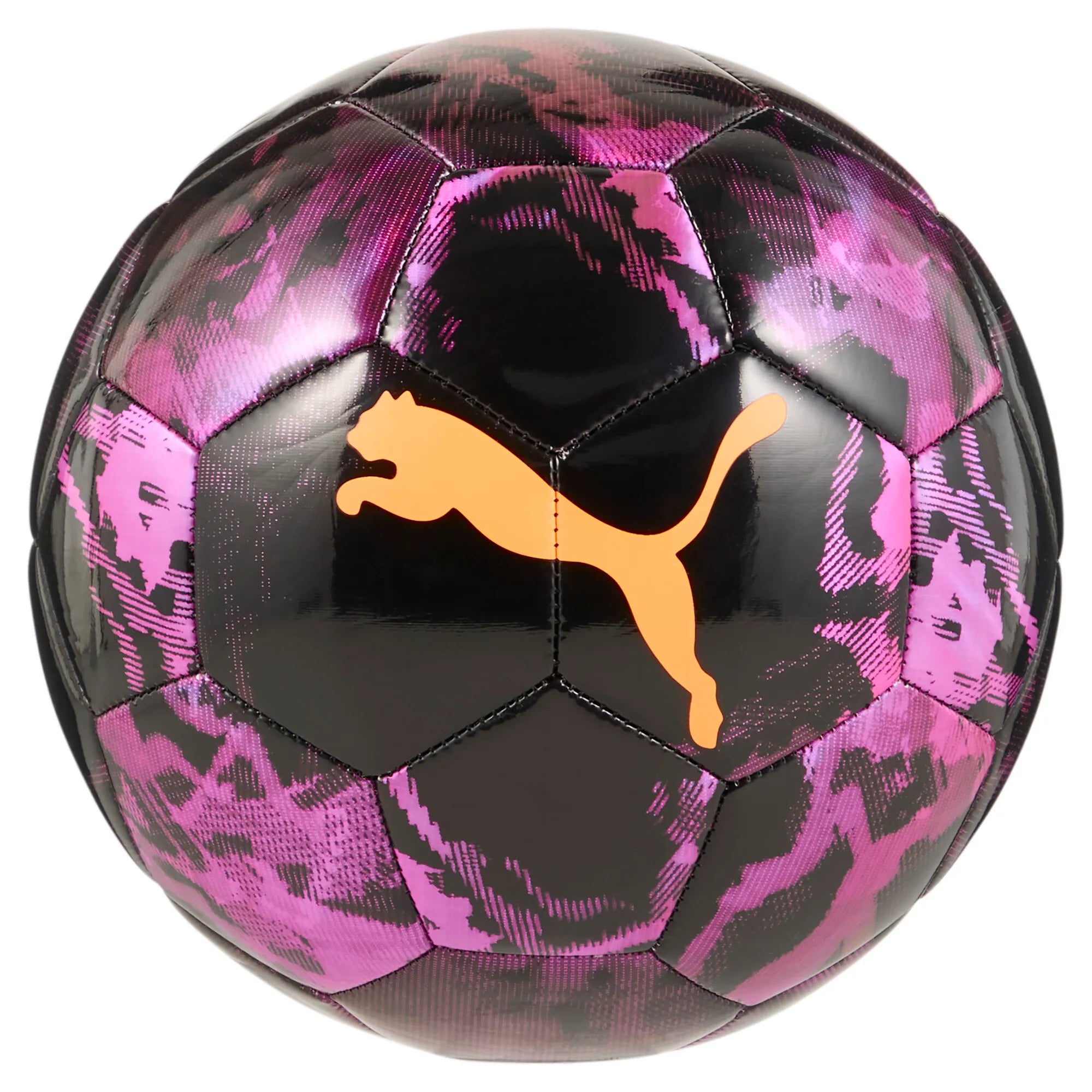 Puma CUP Graphic Pure Magenta Soccer Ball – Durable TPU, Machine Stitched Fun